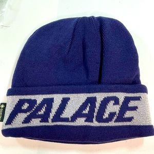 Palace Skateboards Gore-Tex Navy Color Mens Reflective Beanie